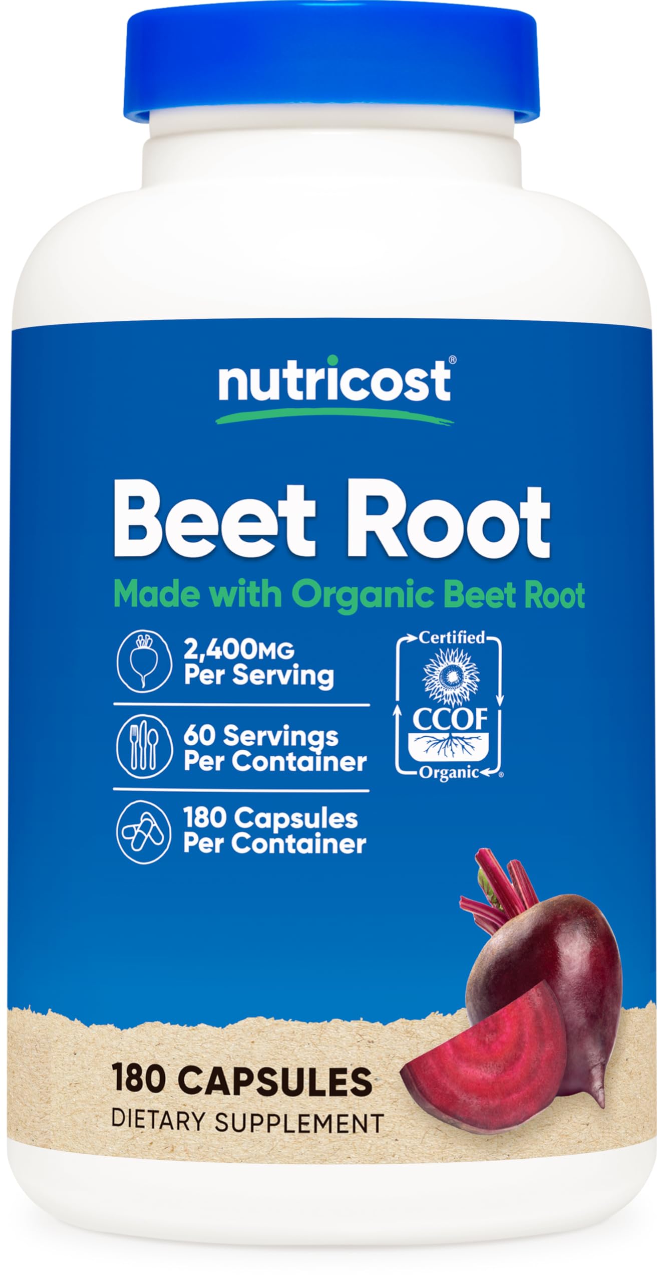 Foto 1 | Suplemento Nutricost De Raíz De Remolacha 2400 Mg 180 Cápsulas - Venta Internacional.