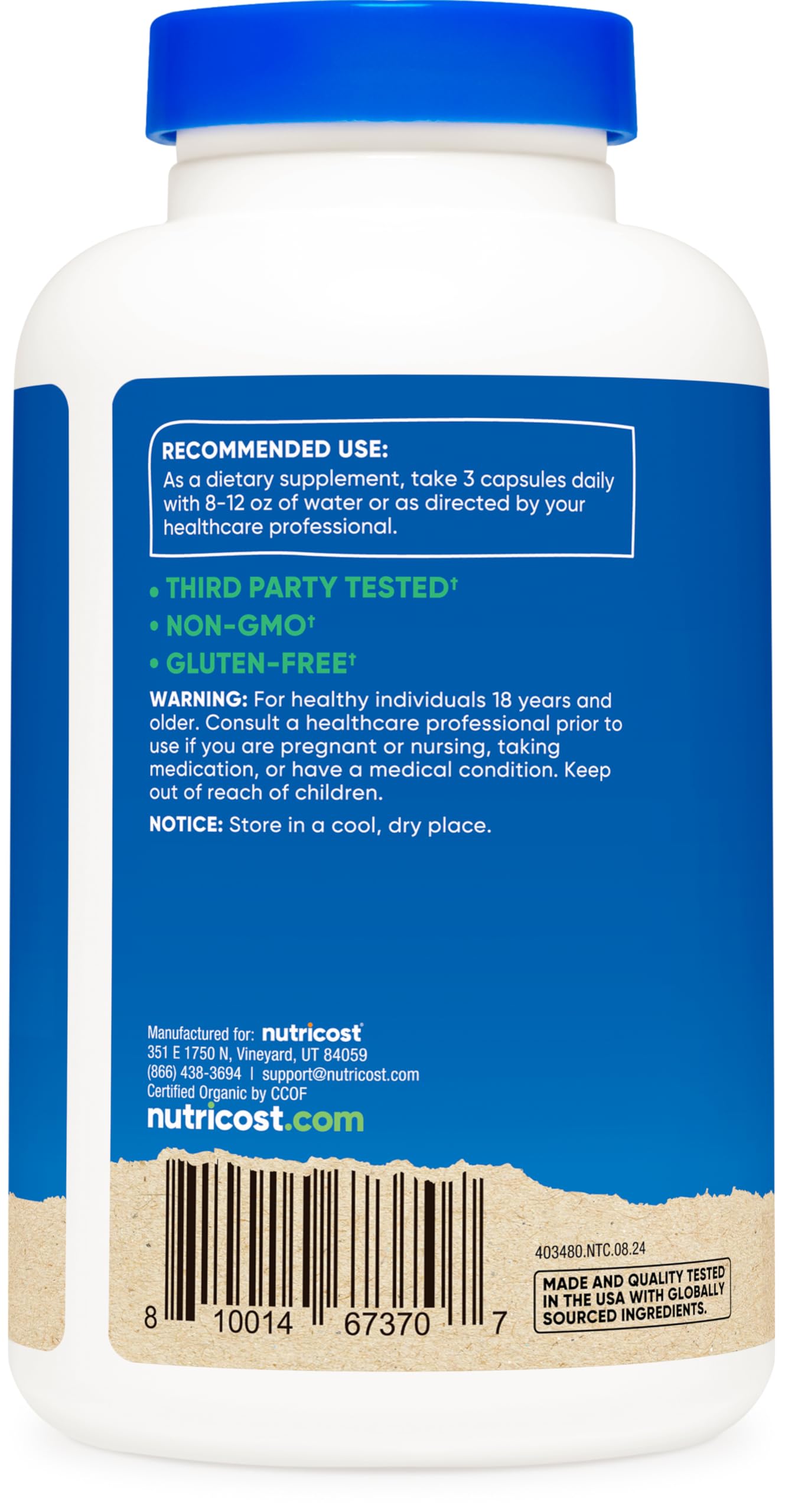 Foto 5 pulgar | Suplemento Nutricost De Raíz De Remolacha 2400 Mg 180 Cápsulas - Venta Internacional.