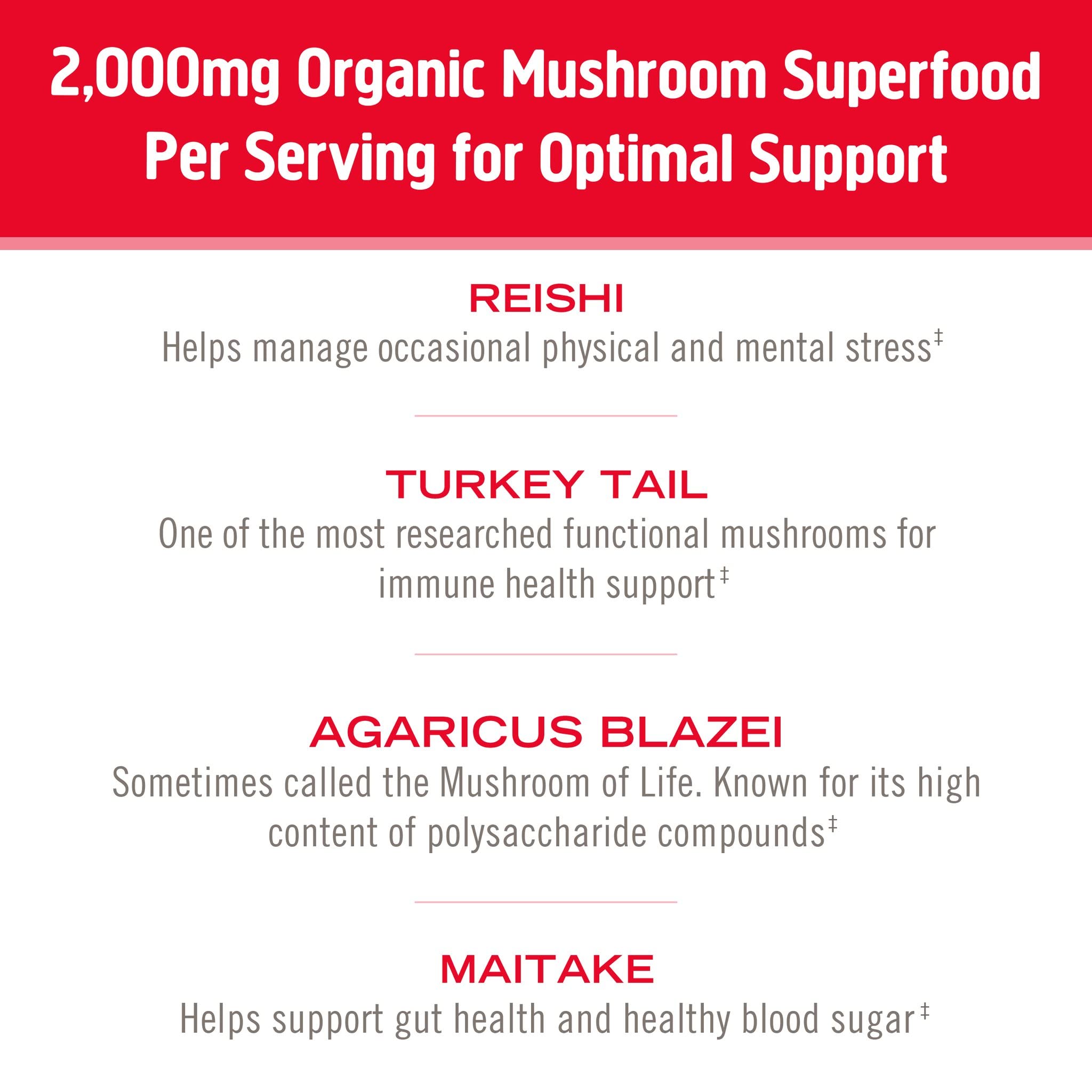 Foto 5 pulgar | Suplemento Om Mushroom Superfood Immune Blend 200 G - Venta Internacional.