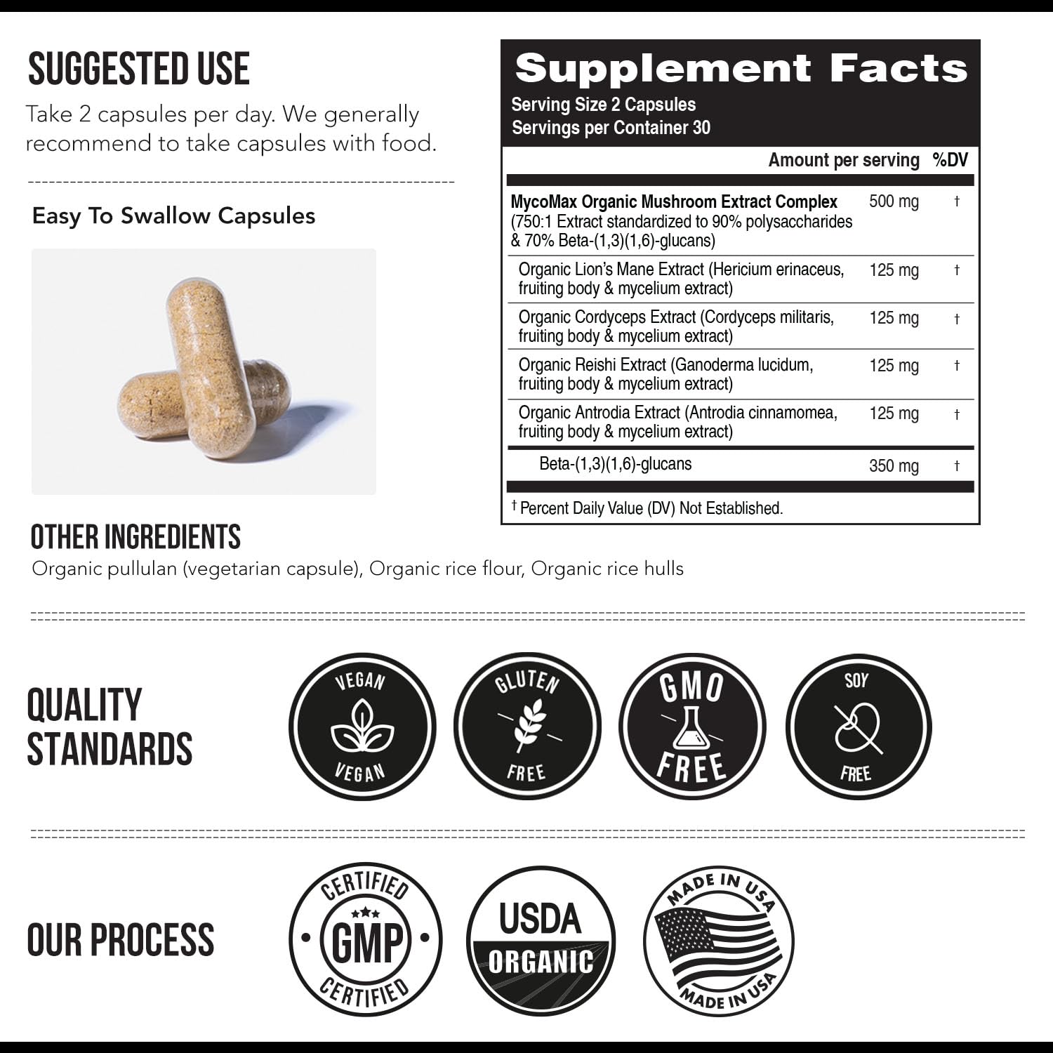 Foto 4 pulgar | Suplemento Triquetra Health Mycomax Mushroom Complex 60 Cápsulas - Venta Internacional.