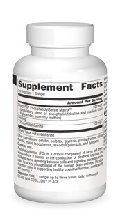 Foto 3 | Matriz De Fosfatidilserina De Supplement Source Naturals, 500 Mg - Venta Internacional.
