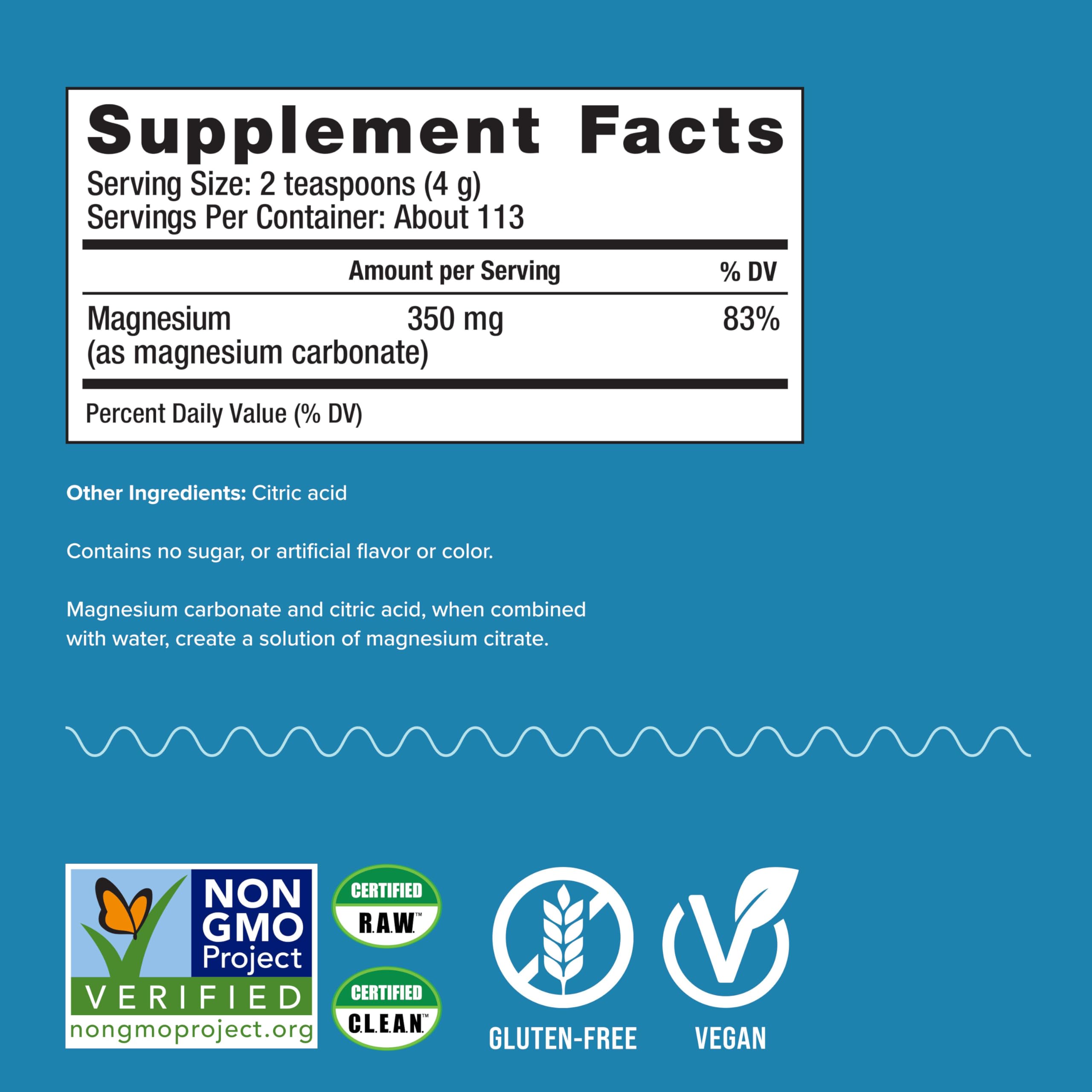 Foto 4 pulgar | Suplemento De Citrato De Magnesio Natural Vitality Calm 473ml - Venta Internacional.