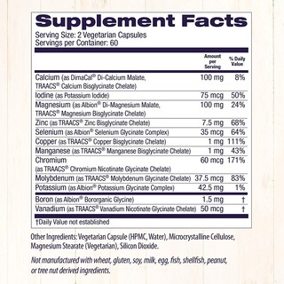 Foto 4 | Suplemento De Minerales Quelatados Healthy Origins, 120 Cápsulas - Venta Internacional.