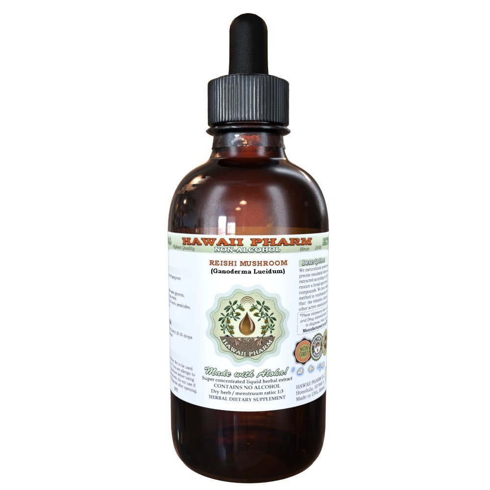 Suplemento De Extracto Sin Alcohol De Reishi De Hawaii Pharm, 60 Ml - Venta Internacional.