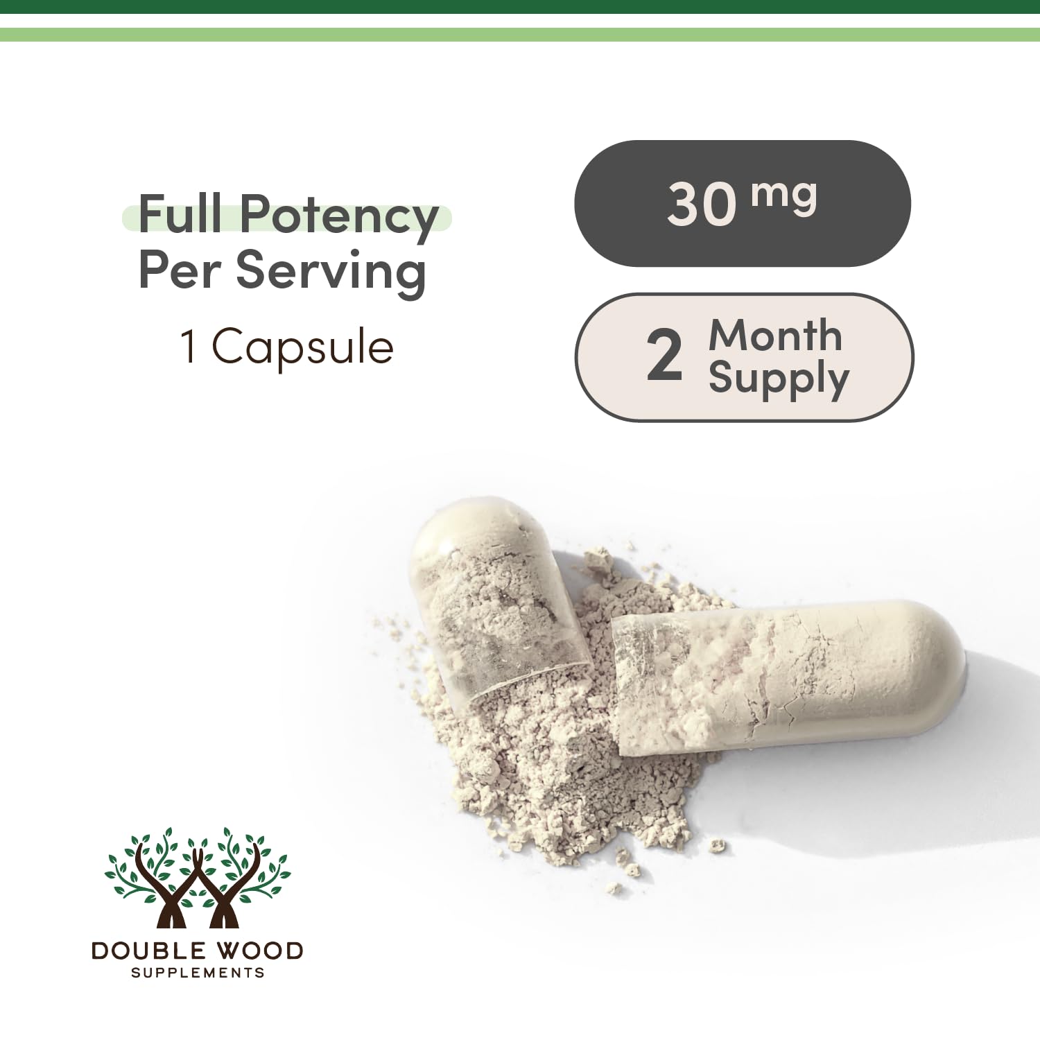 Foto 4 pulgar | Suplemento De Ergotioneína Double Wood 30 Mg 60 Cápsulas - Venta Internacional.