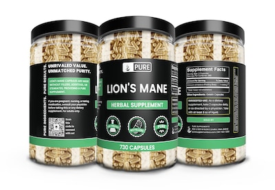 Foto 4 | Suplemento: Ingredientes Puros Y Originales Lion's Mane 730 Cápsulas - Venta Internacional.