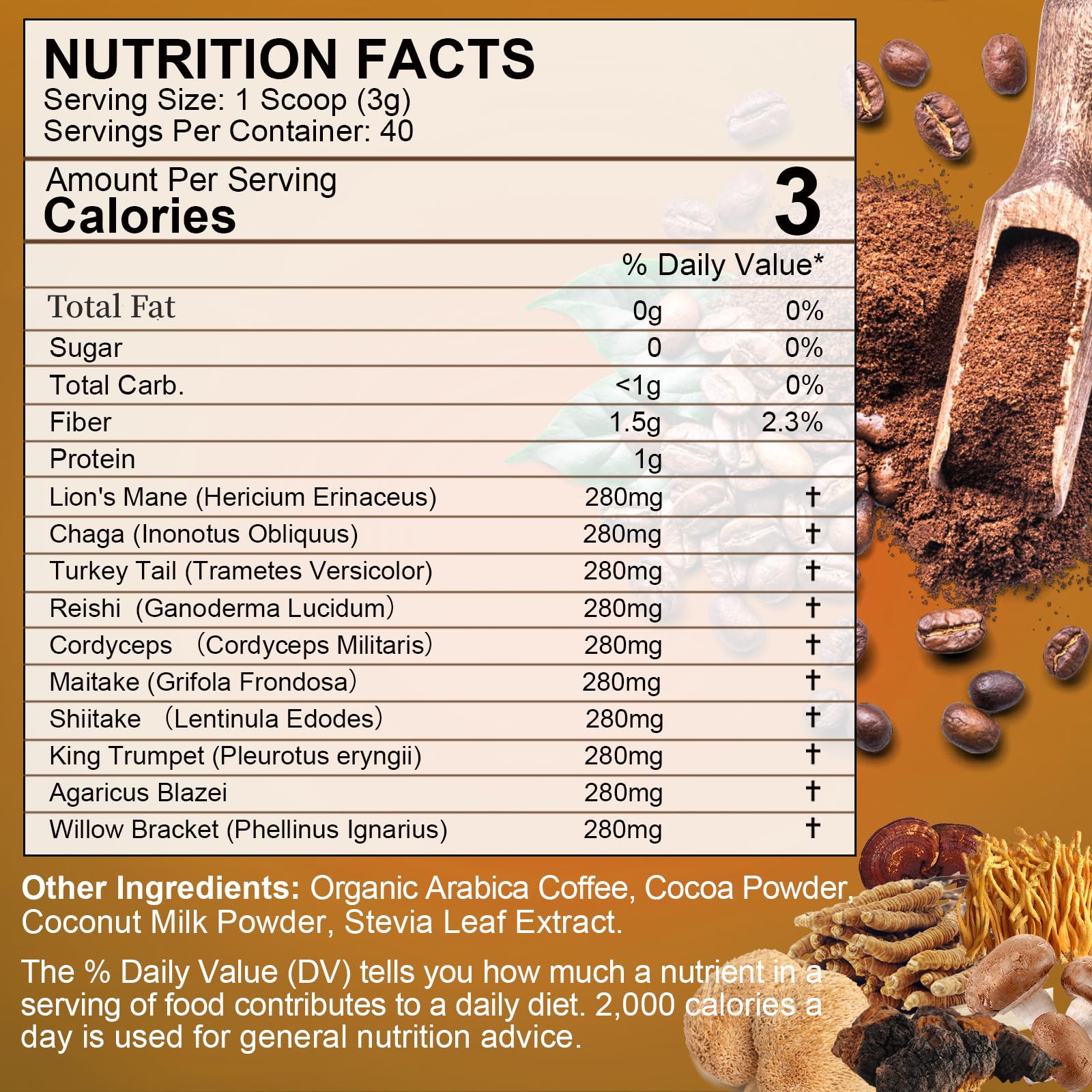 Foto 8 pulgar | Mushroom Coffee B Embellece A Lions Mane Reishi Chaga 10 En 1 - Venta Internacional.