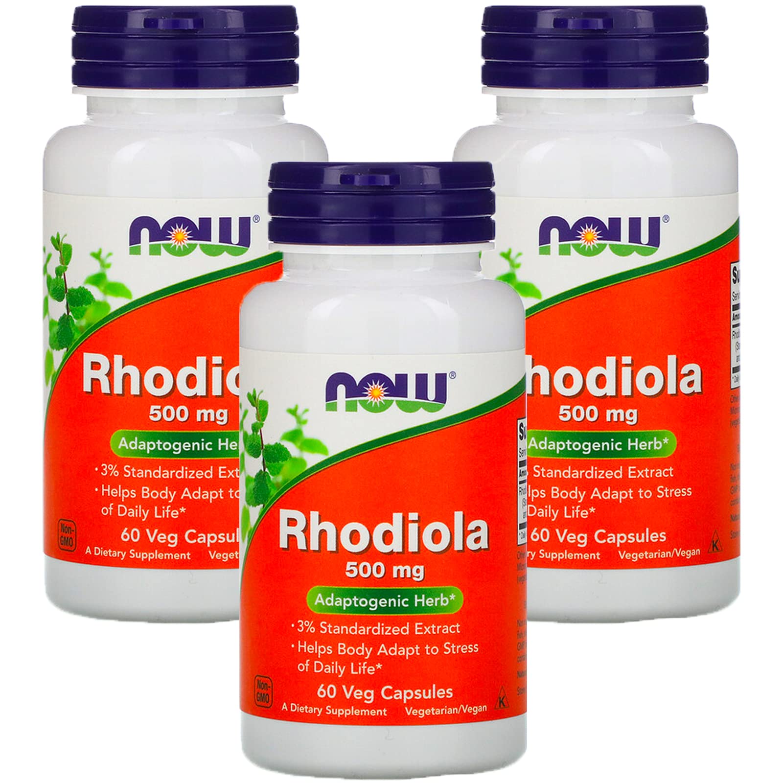 Foto 2 pulgar | Supplement Now Foods Rhodiola 500 Mg 60 Cápsulas Vegetarianas (paquete De 3) - Venta Internacional.