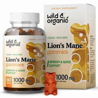 Foto 1 | Suplemento De Gomitas De Hongos Lions Mane Wild & Organic De 1000 Mg - Venta Internacional.