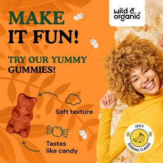 Foto 5 | Suplemento De Gomitas De Hongos Lions Mane Wild & Organic De 1000 Mg - Venta Internacional.