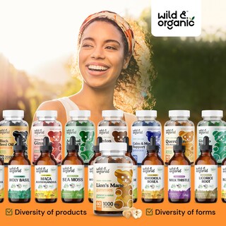 Foto 7 | Suplemento De Gomitas De Hongos Lions Mane Wild & Organic De 1000 Mg - Venta Internacional.