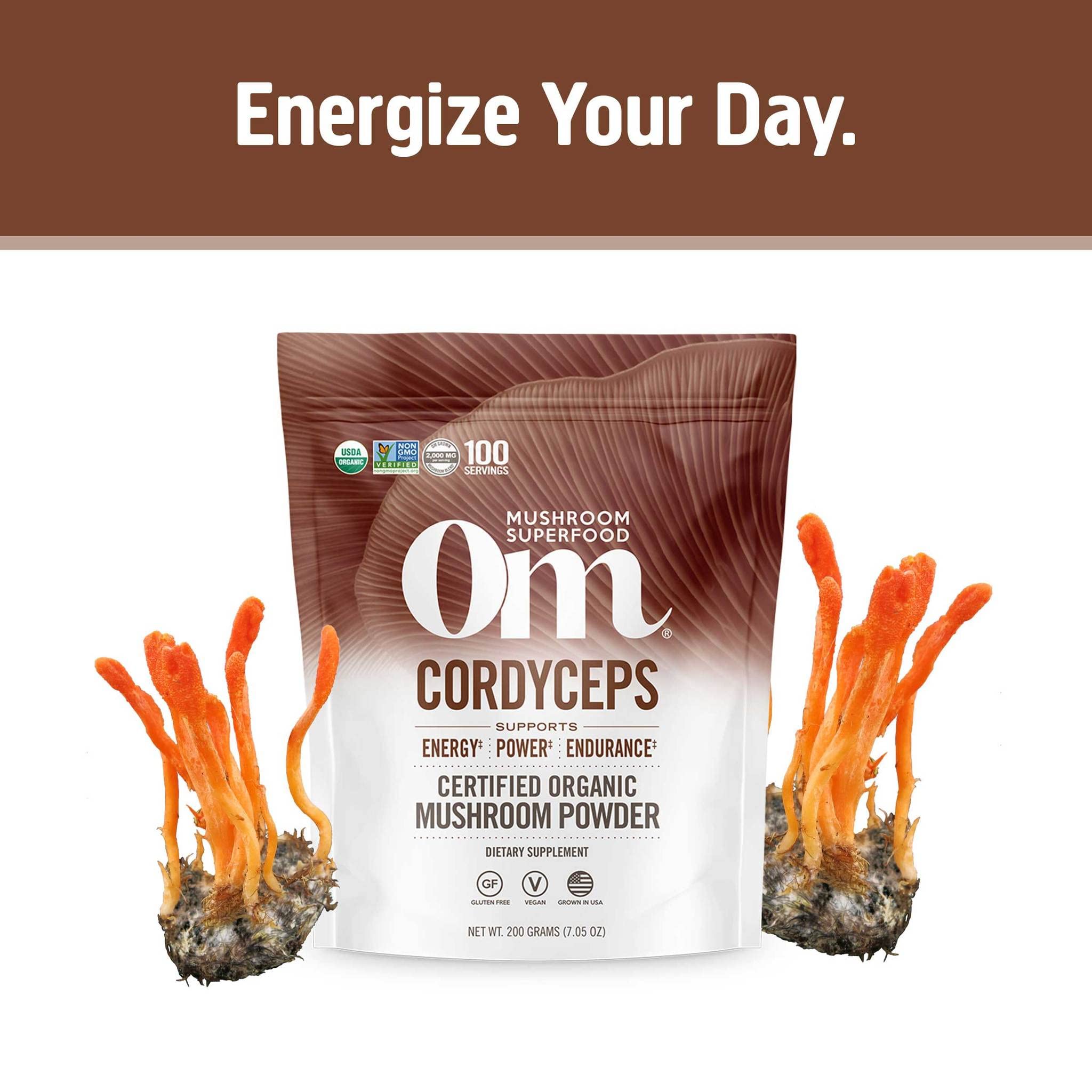 Foto 3 pulgar | Suplemento Superalimenticio Om Mushroom Cordyceps 200 G/100 Porciones - Venta Internacional.