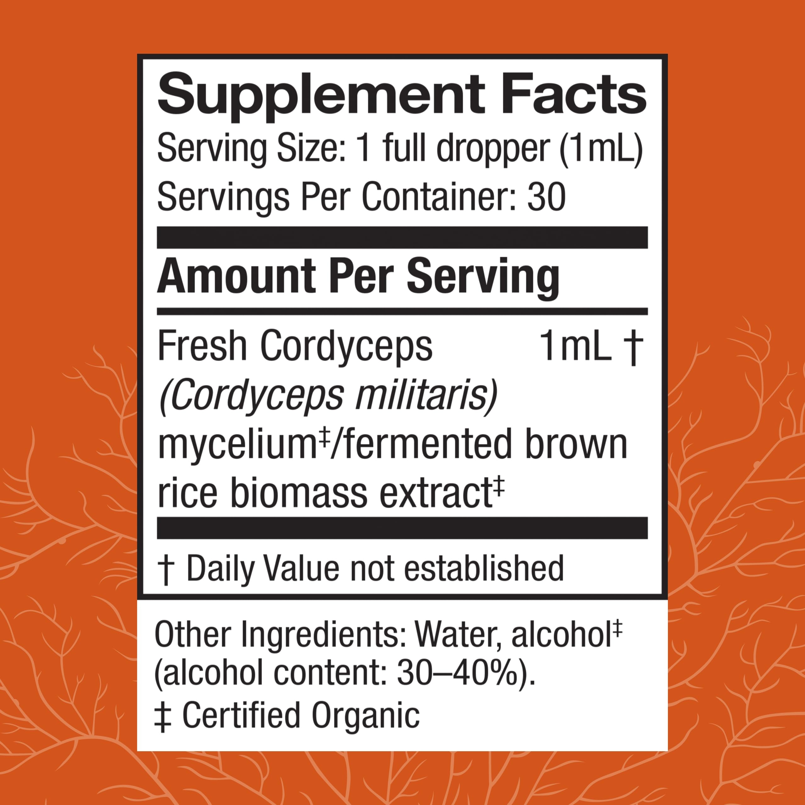 Foto 2 | Suplemento De Extracto De Cordyceps Host Defense 30 Ml - Venta Internacional.