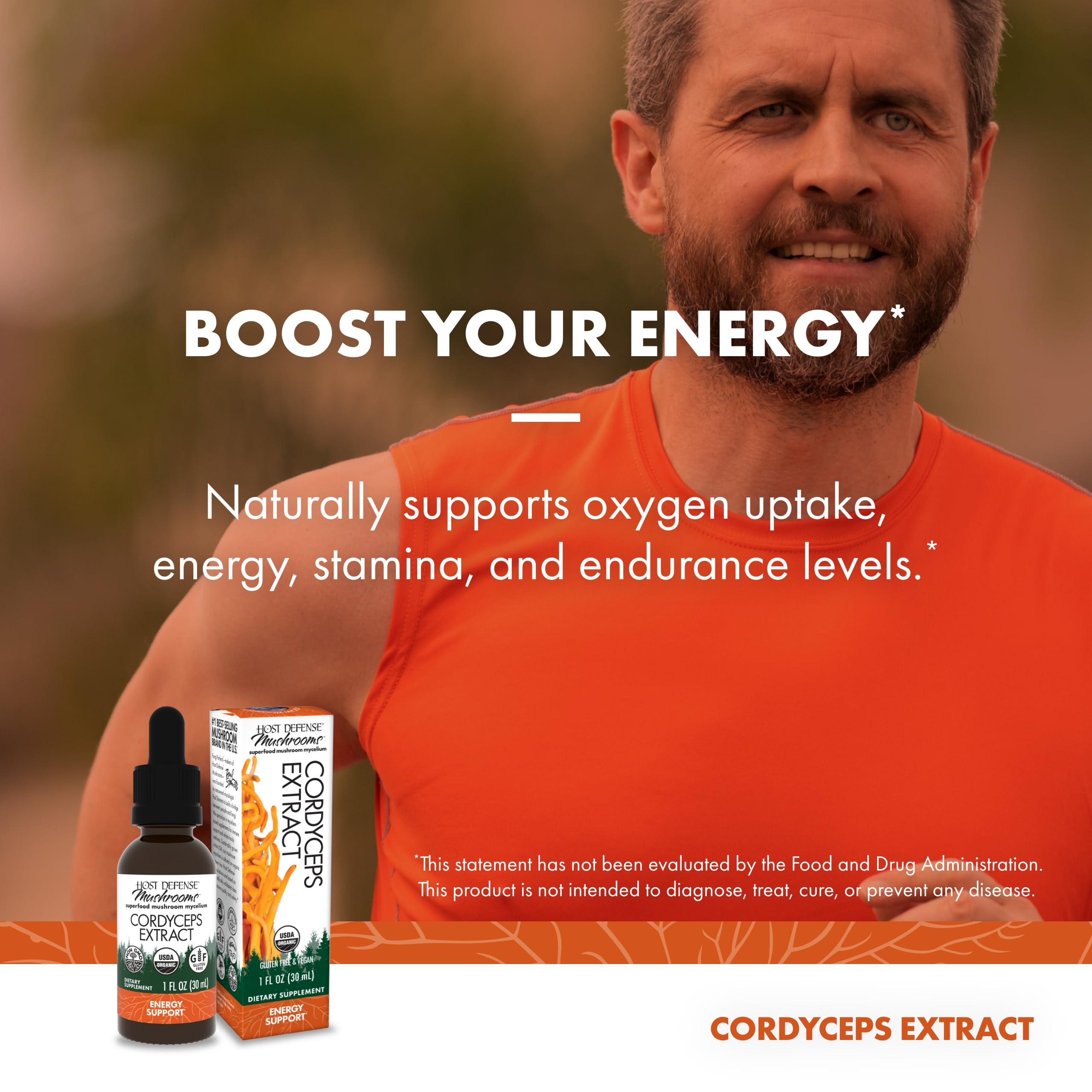 Foto 4 pulgar | Suplemento De Extracto De Cordyceps Host Defense 30 Ml - Venta Internacional.