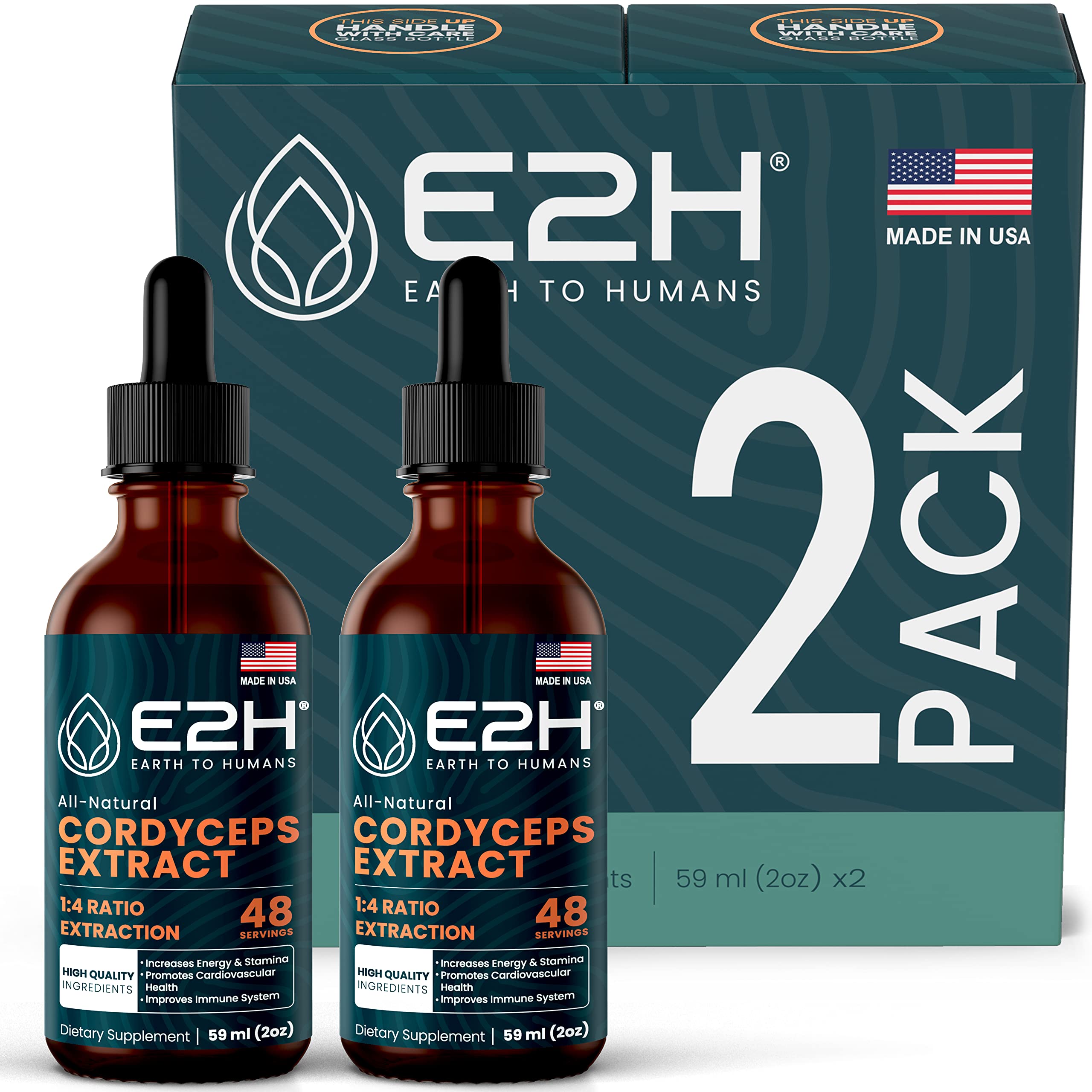Foto 1 | Suplemento E2h Con Extracto De Hongo Cordyceps Para El Sistema Inmunológico - Venta Internacional.