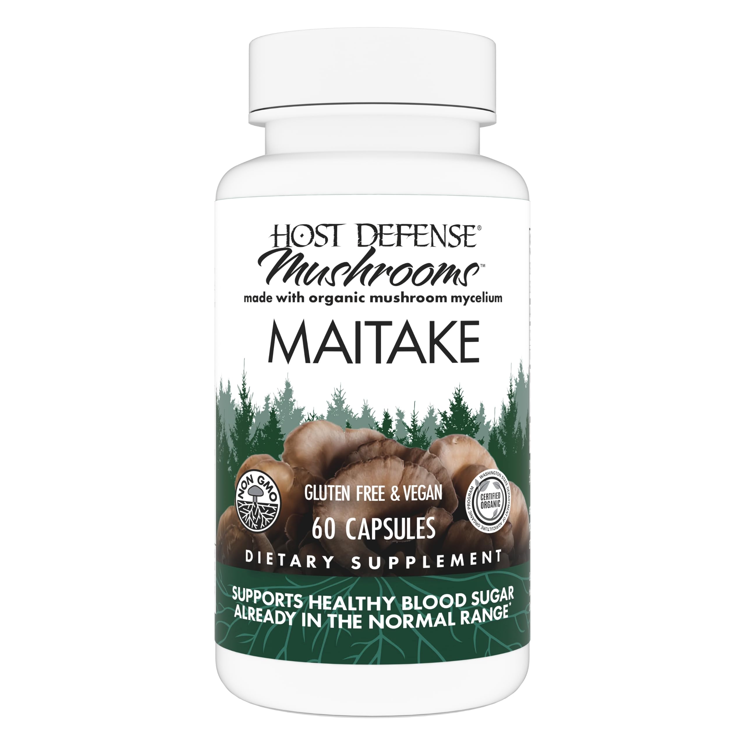 Foto 2 pulgar | Cápsulas Supplement Host Defense Maitake 60 Cápsulas - Venta Internacional.