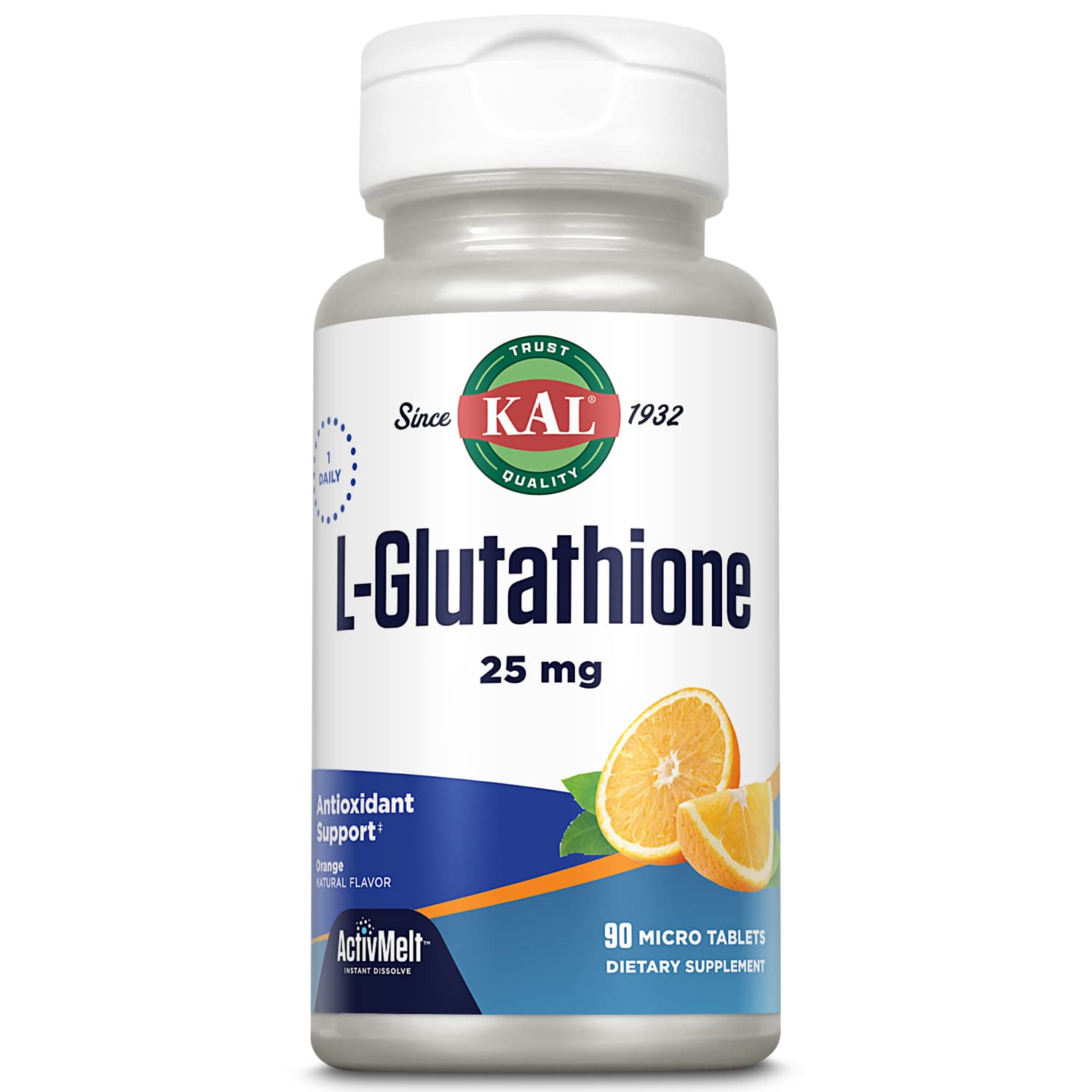 Foto 1 | Suplemento Kal, L-glutatión Reducido, Glutatión, 90 Comprimidos - Venta Internacional.