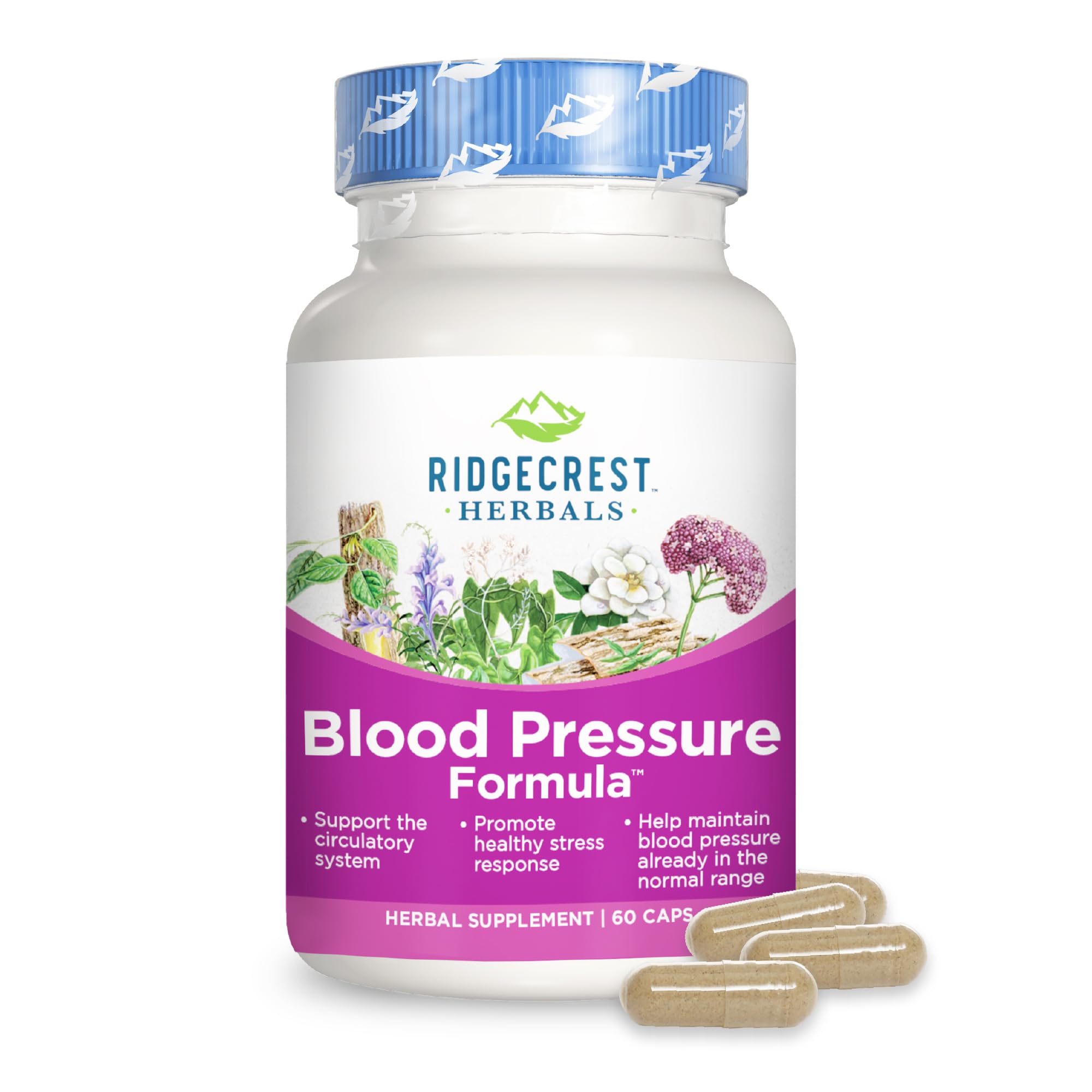 Foto 2 pulgar | Suplemento Ridgecrest Herbals Blood Pressure 60 Comprimidos - Venta Internacional.