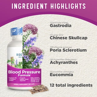Foto 4 | Suplemento Ridgecrest Herbals Blood Pressure 60 Comprimidos - Venta Internacional.