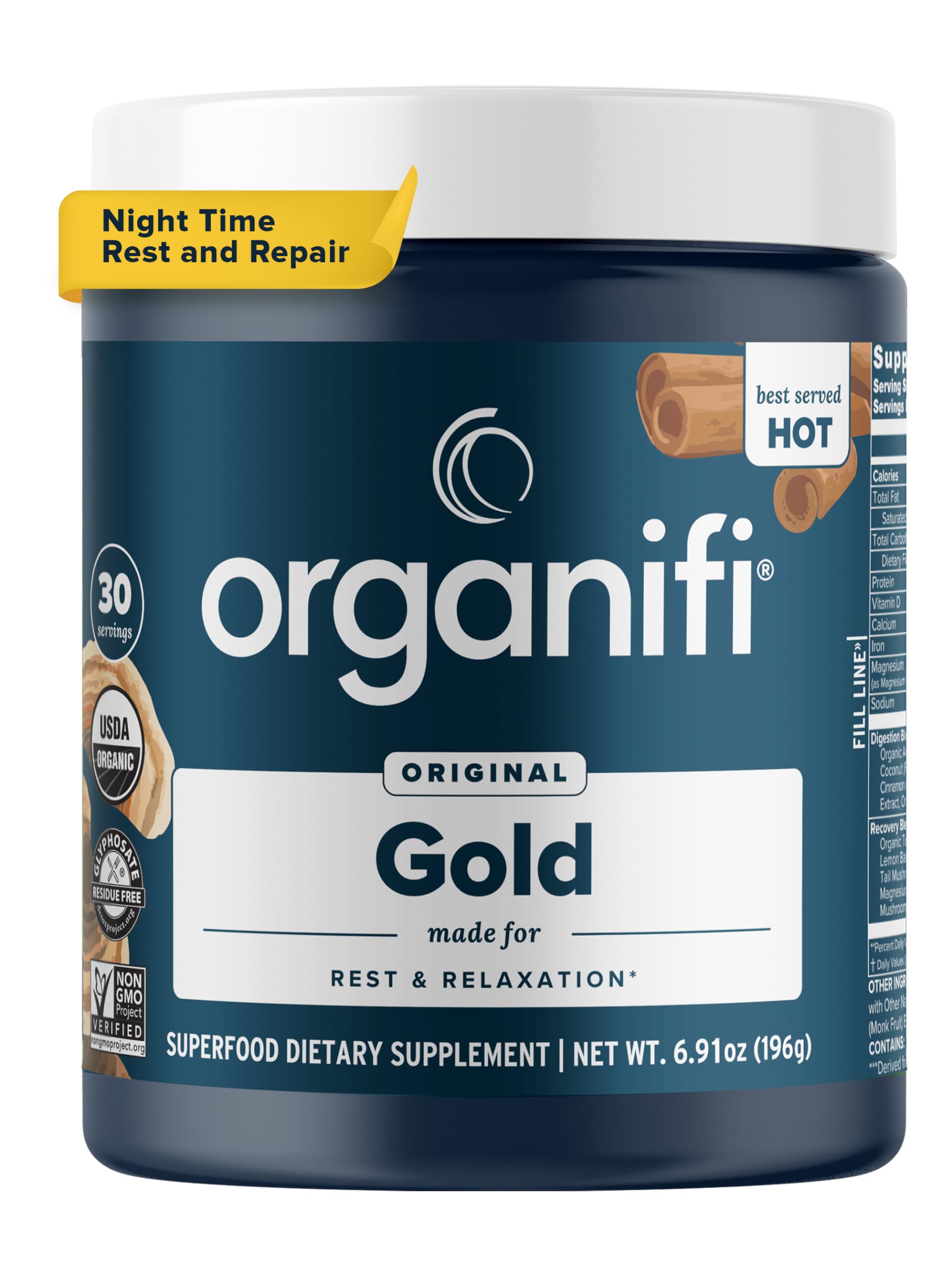 Foto 2 pulgar | Suplemento Organifi Gold Superfood De 30 Porciones Para Aliviar El Estrés - Venta Internacional.