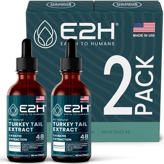 Foto 1 | Suplemento E2h De Extracto De Hongos De Cola De Pavo, 60 Ml (2 Botellas) - Venta Internacional.