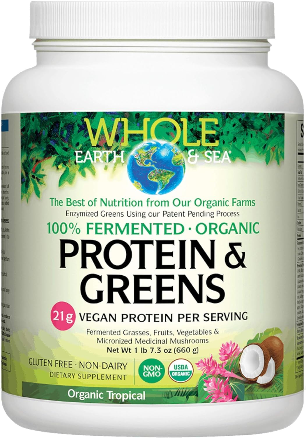 Foto 2 pulgar | Complemente La Proteína Fermentada De Natural Factors Whole Earth & Sea - Venta Internacional.