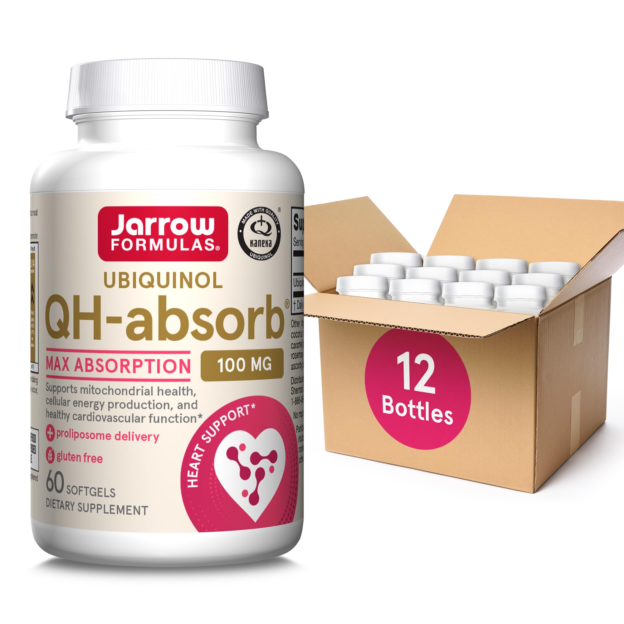 Suplemento Jarrow Formulas Qh-absorb Coq10 Ubiquinol 100 Mg - Venta Internacional.