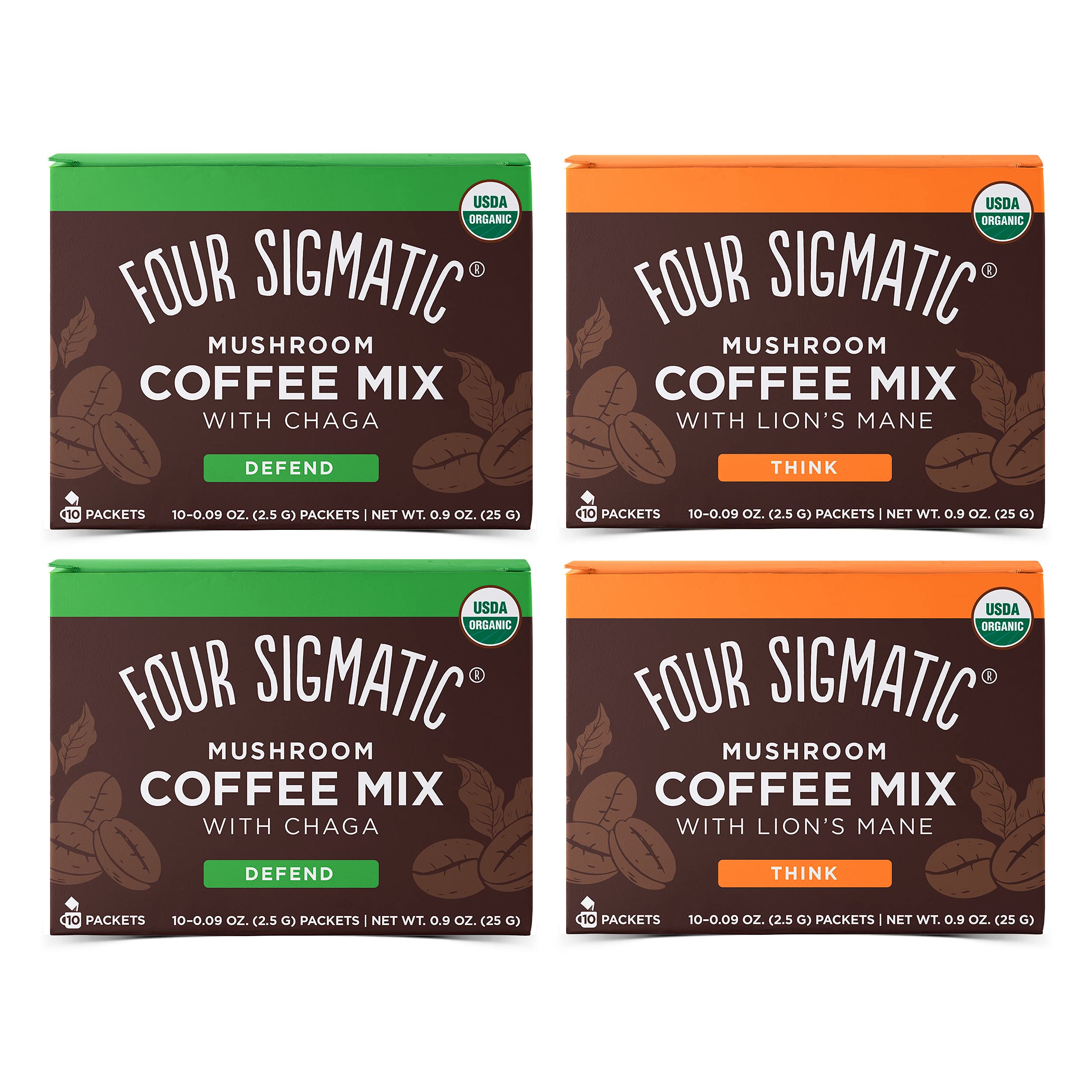Foto 2 pulgar | Paquete De Mezcla De Café Four Sigmatic Lion's Mane Y Chaga - Venta Internacional.