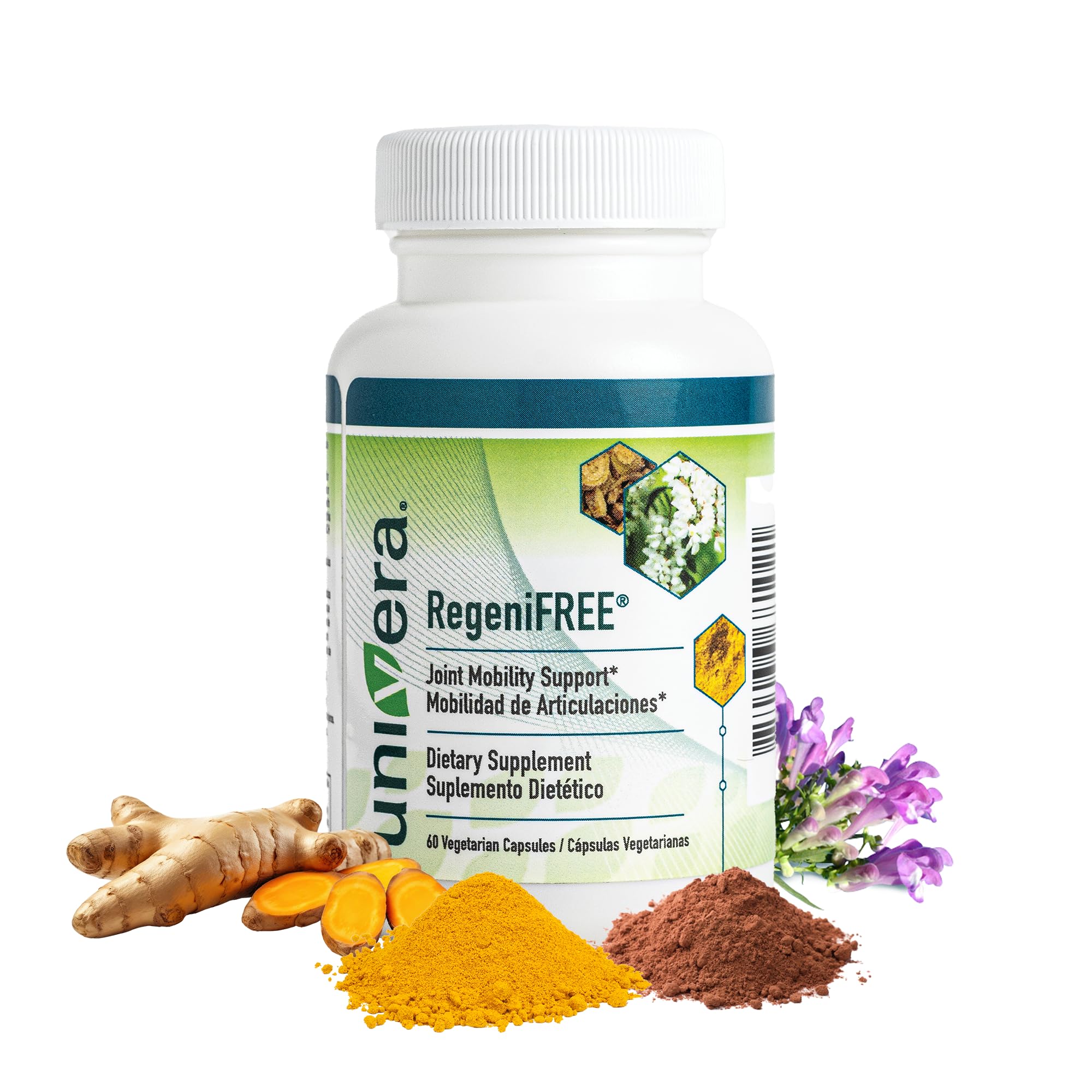 Foto 1 | Suplemento Para Articulaciones Univera Regenifree Turmeric 60 Cápsulas - Venta Internacional.
