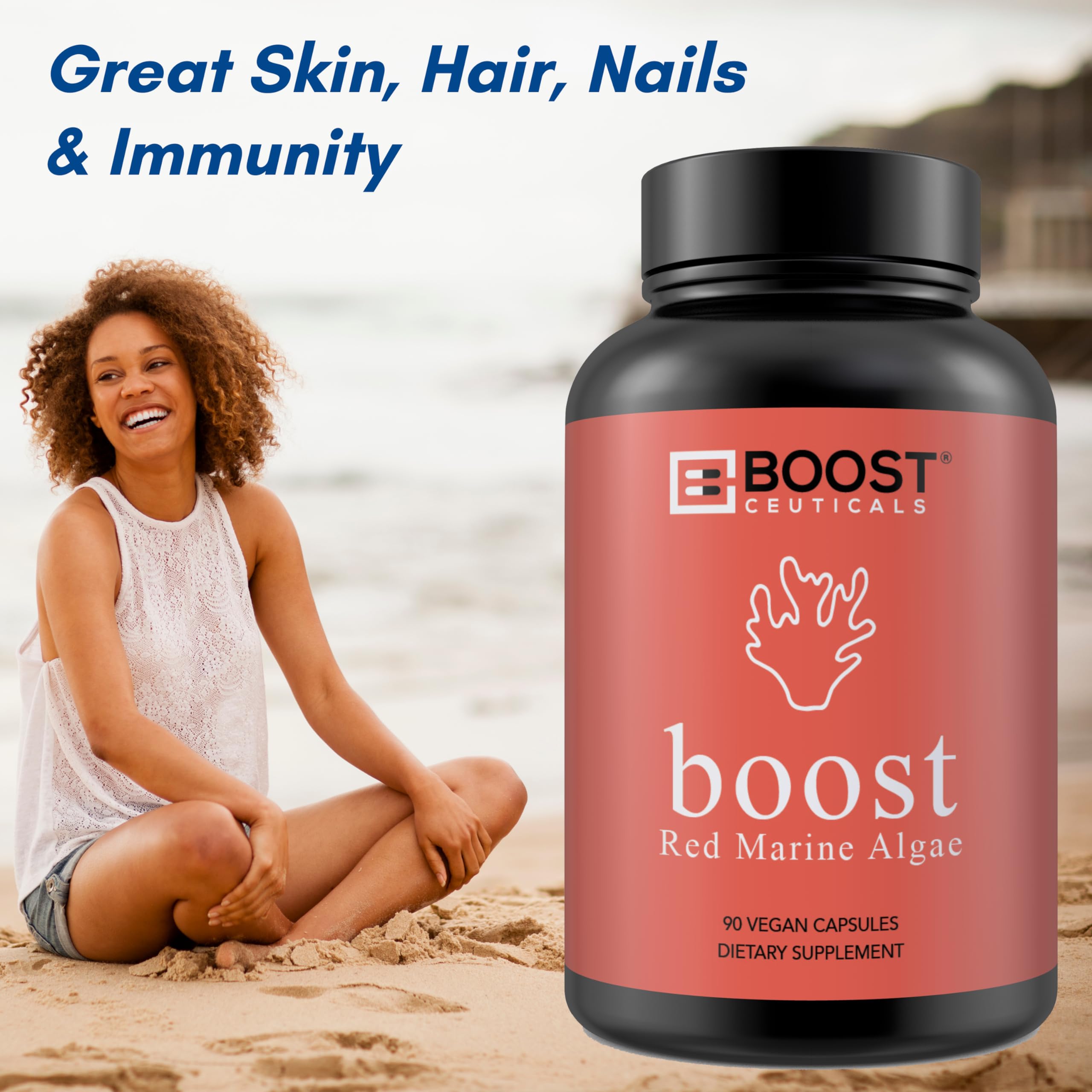 Foto 3 | Algas Marinas Rojas De Supplements Boostceuticals, 450 Mg, 90 Cápsulas - Venta Internacional.