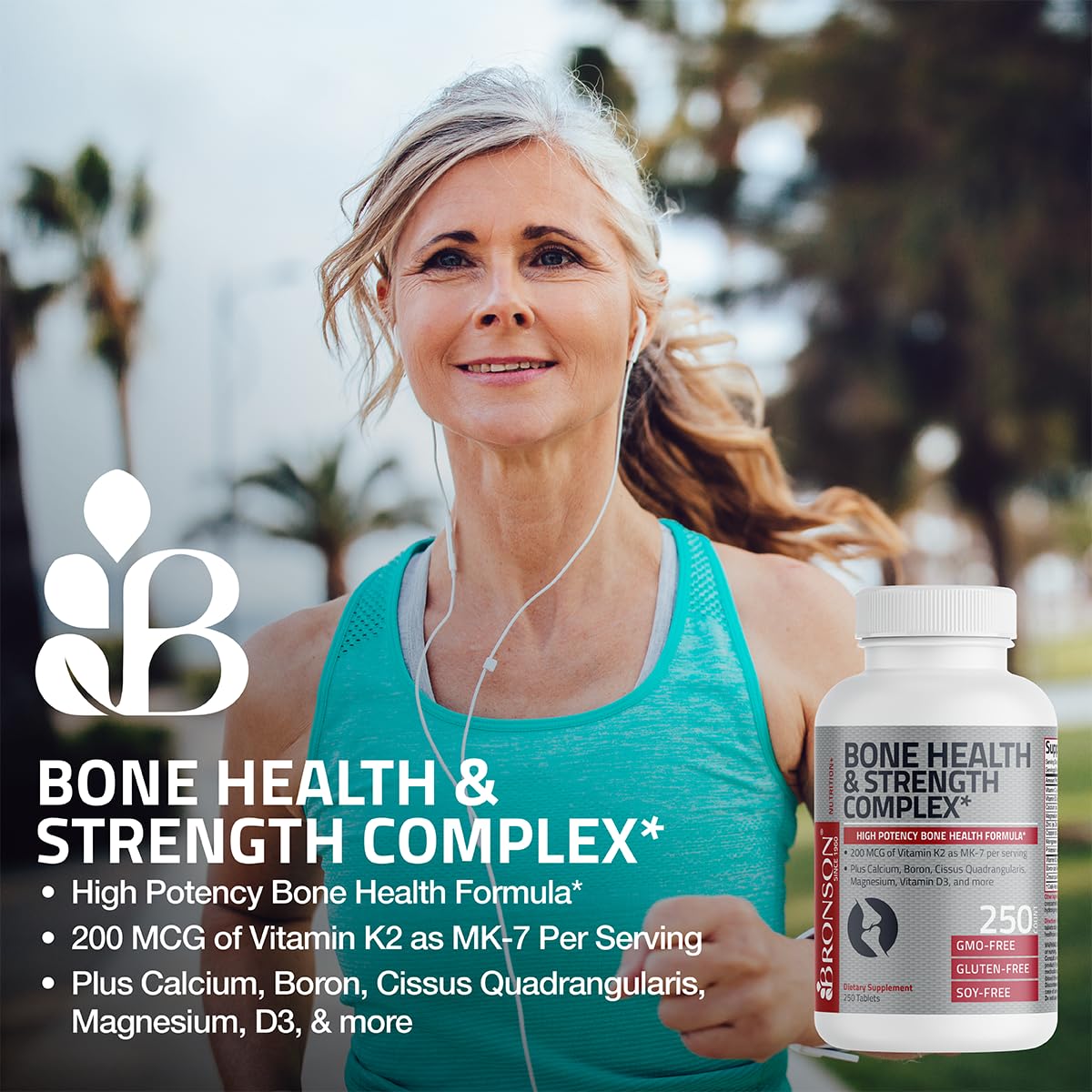 Foto 5 pulgar | Suplemento Bronson Bone Health & Strength Complex 120 Comprimidos - Venta Internacional.