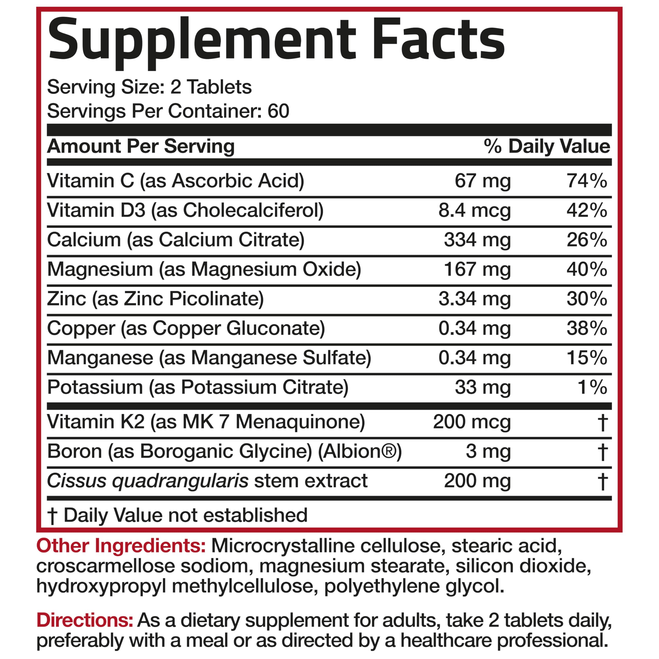 Foto 7 pulgar | Suplemento Bronson Bone Health & Strength Complex 120 Comprimidos - Venta Internacional.