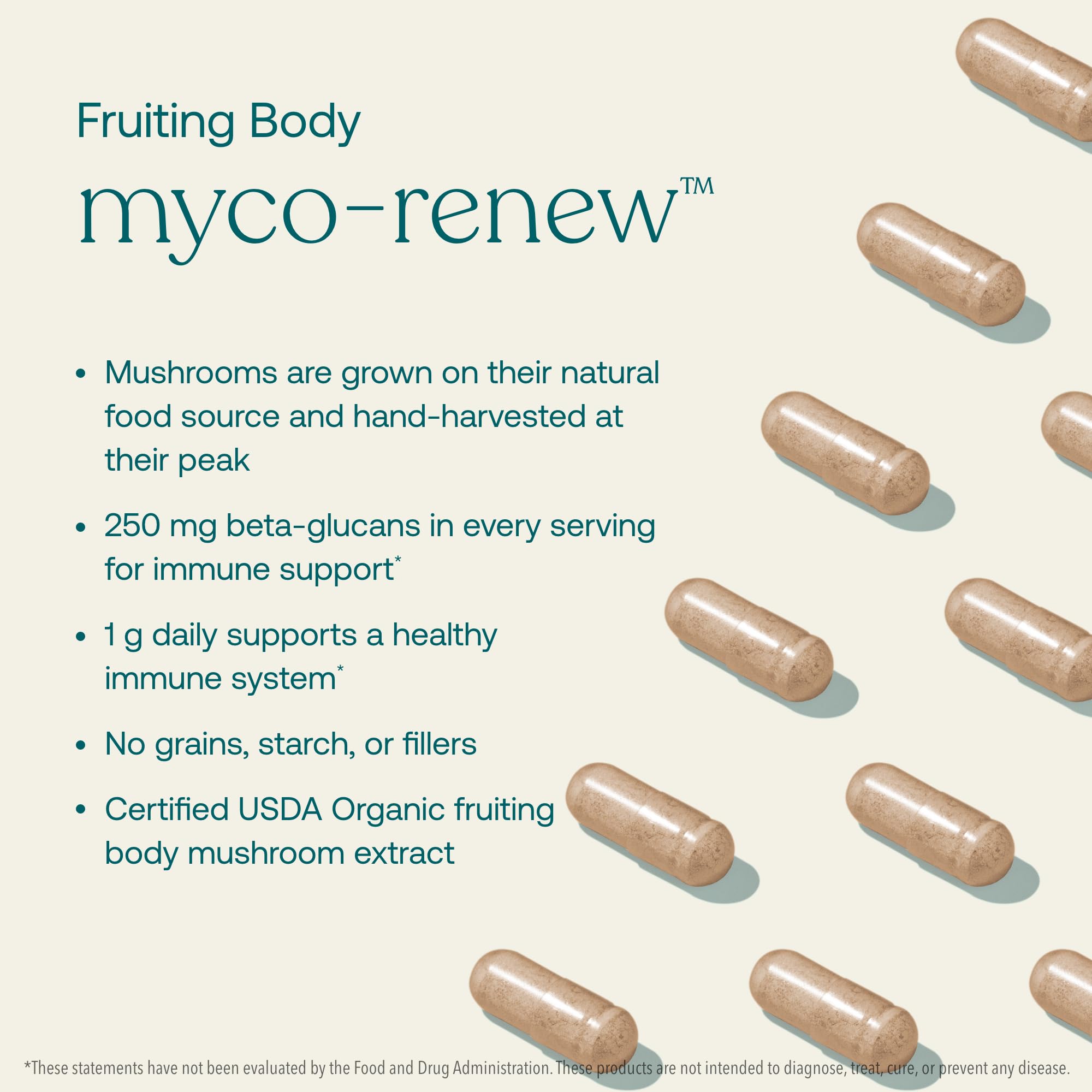 Foto 4 pulgar | Suplemento True Grace Mushroom Myco-renew Blend 60 Cápsulas - Venta Internacional.