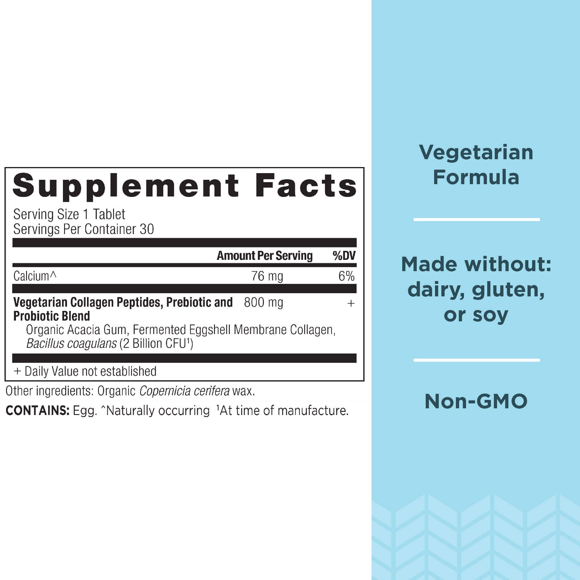Foto 3 pulgar | Suplemento De Péptidos De Colágeno Vegetarianos De Ancient Nutrition 30 Comprimidos - Venta Internacional
