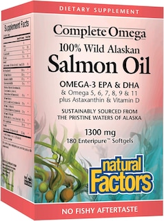 Foto 1 | Complemente El Aceite Completo De Salmón Salvaje Omega Natural Factors - Venta Internacional