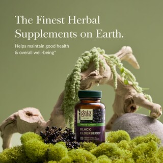 Foto 3 | Suplemento Gaia Herbs Black Elderberry 60 Cápsulas Veganas - Venta Internacional.