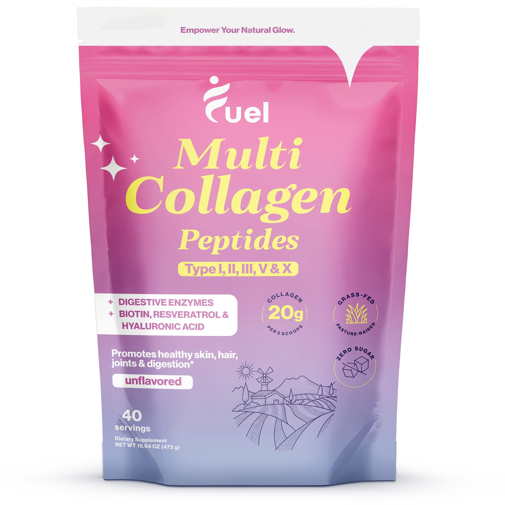 Foto 2 pulgar | Proteína con Colágeno Fuel con Ácido Hialurónico y Biotina - Venta Internacional