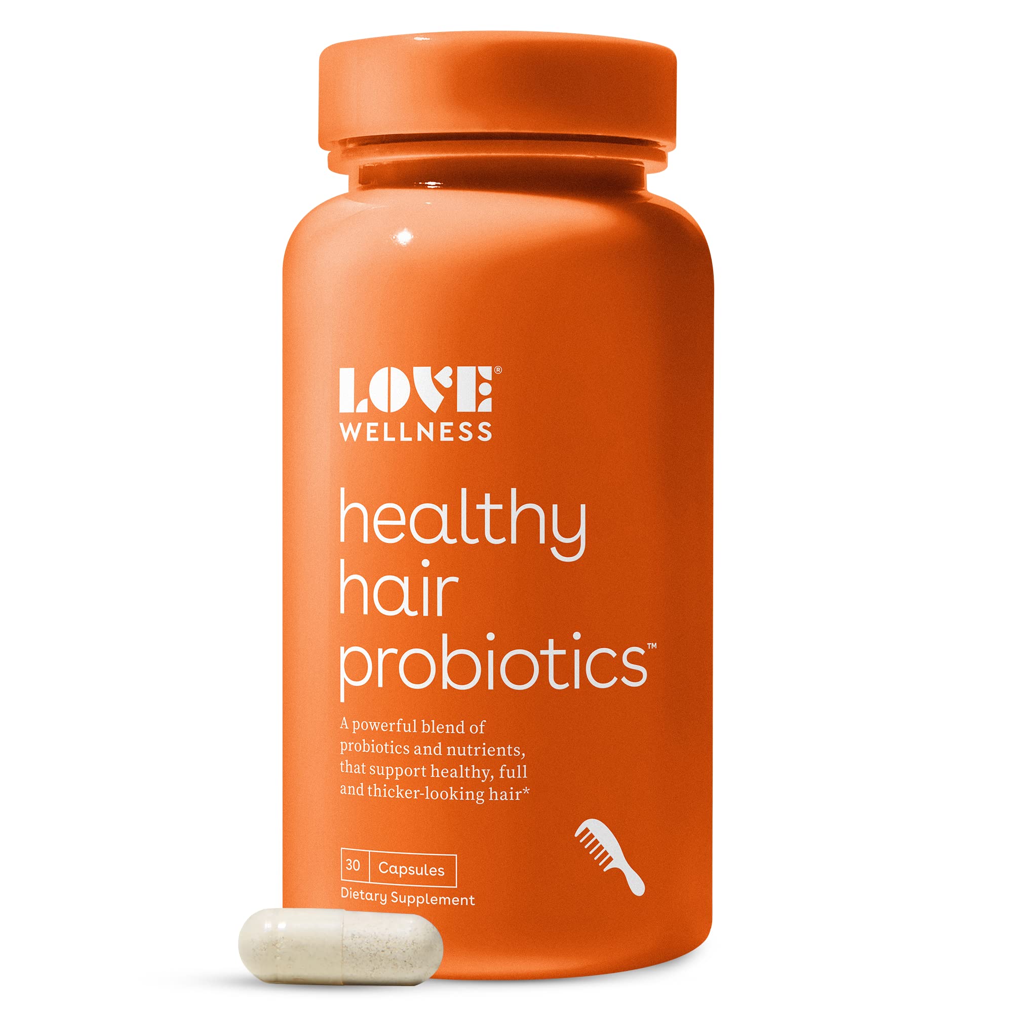 Foto 2 pulgar | Probióticos Supplement Love Wellness Healthy Hair 30 Cápsulas - Venta Internacional.