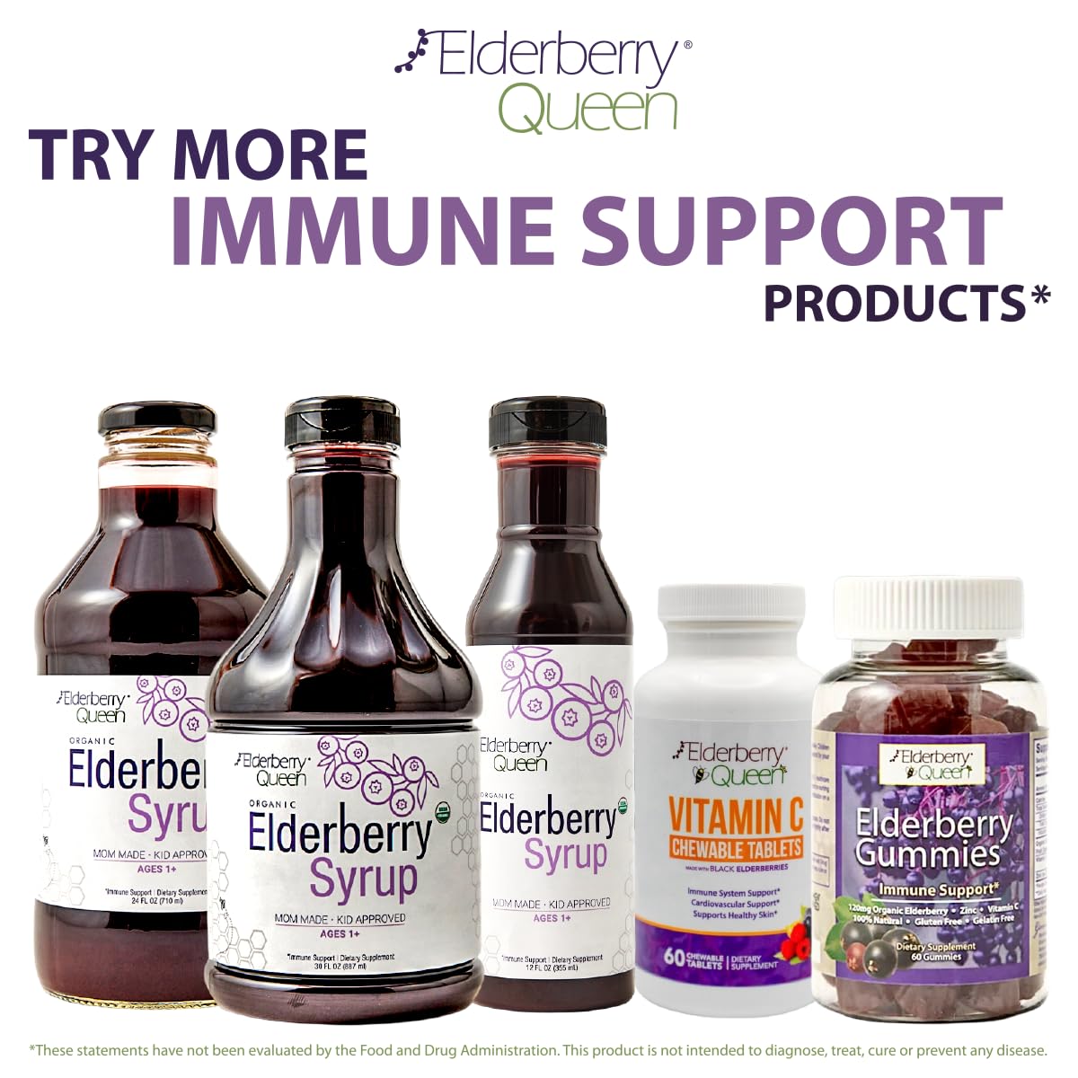 Foto 4 | Sirope de Saúco Elderberry Queen Organic 710 ml para Apoyar el Sistema Inmunitario - Venta Internacional