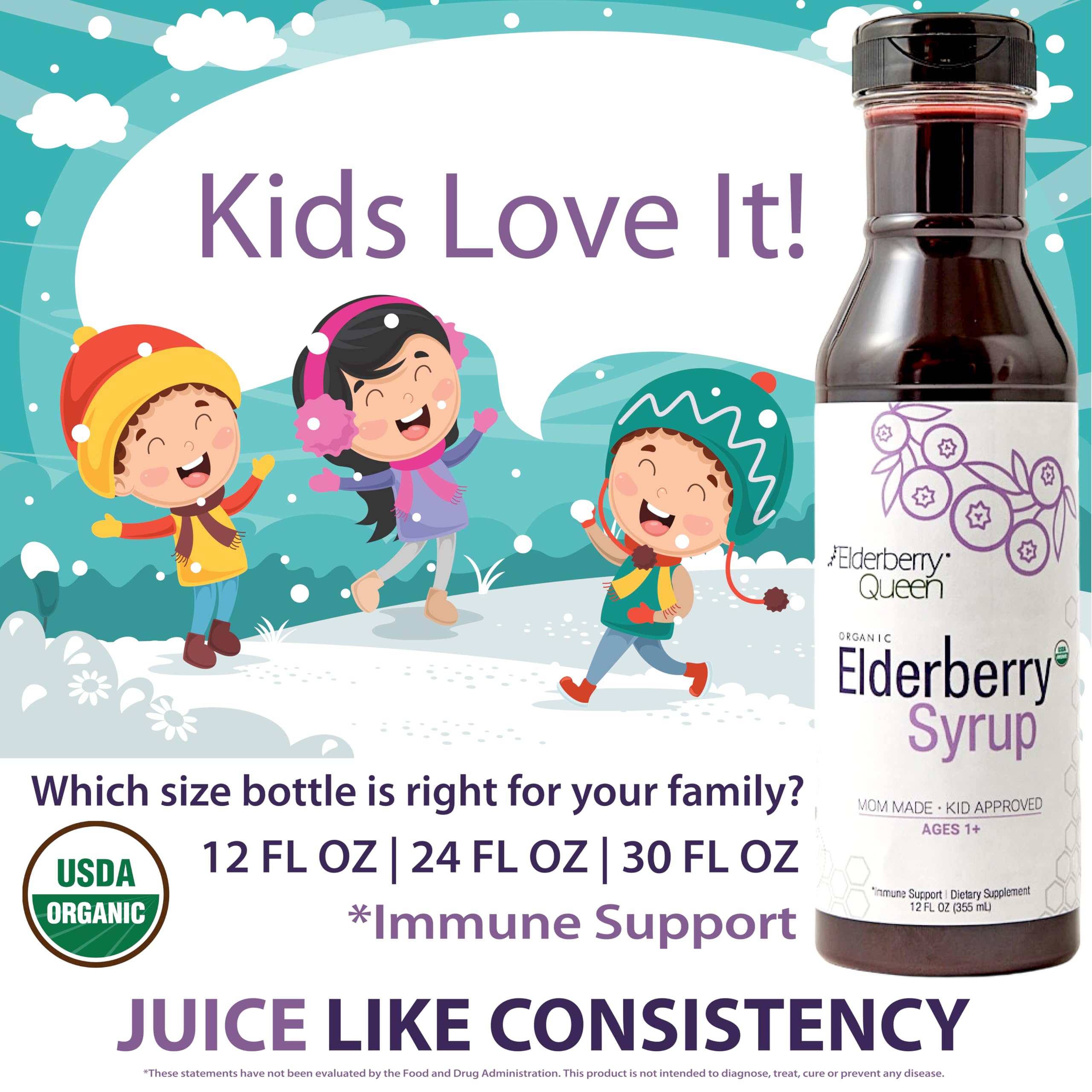 Foto 8 pulgar | Sirope de Saúco Elderberry Queen Organic 710 ml para Apoyar el Sistema Inmunitario - Venta Internacional