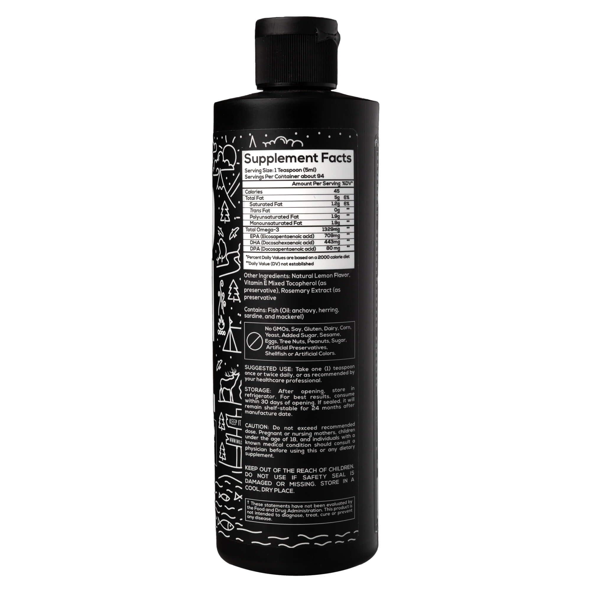 Foto 3 | Suplemento De Aceite De Pescado Líquido Con Omega 3 De Wild Foods, 473 Ml (paquete De 2) - Venta Internacional.