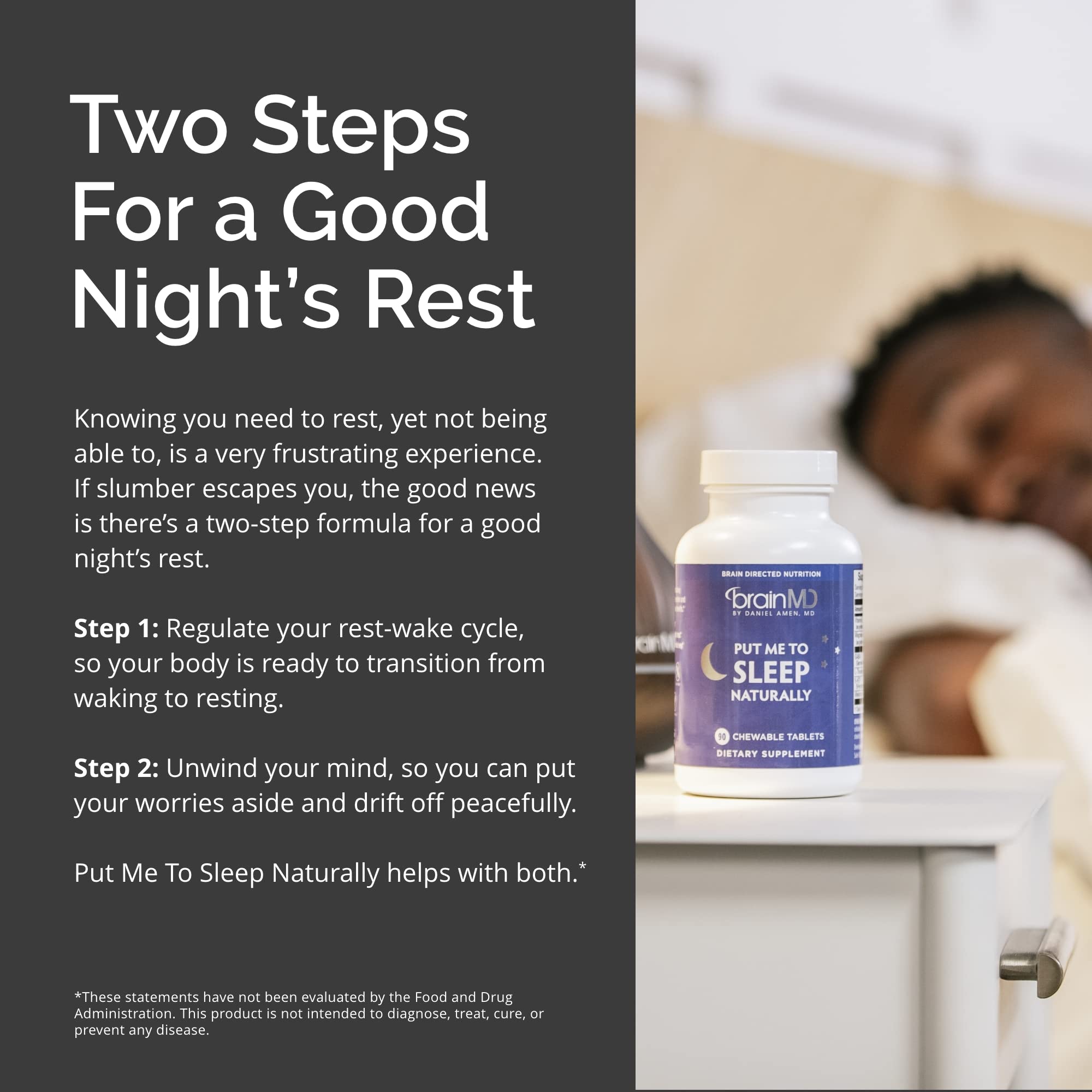 Foto 6 pulgar | Suplemento Brainmd Put Me To Sleep Naturally 90 Tabletas - Venta Internacional