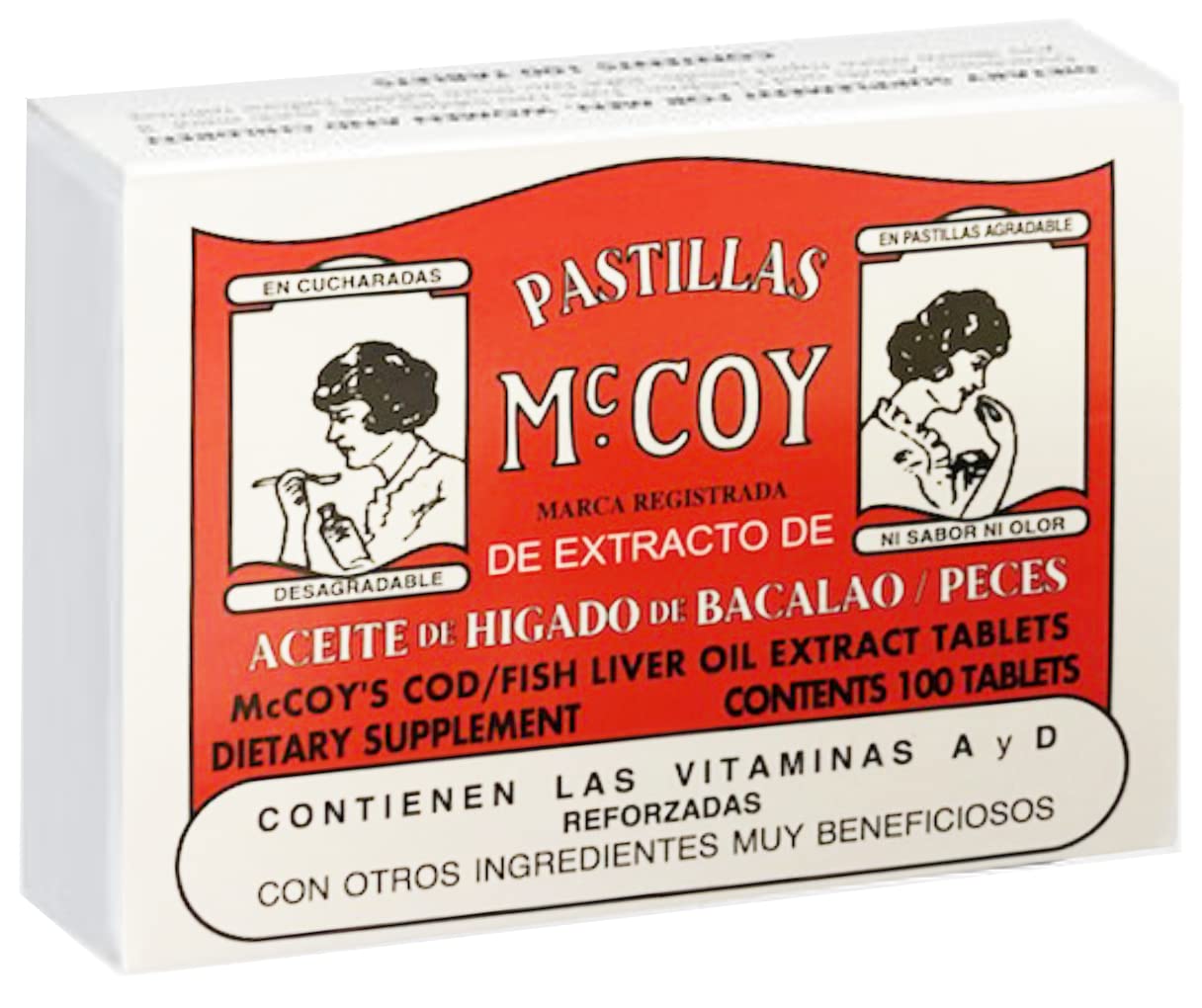 Foto 3 pulgar | Suplemento de Extracto de Aceite De Hígado de Bacalao o Pescado de McCoy 2 Cajas con 100 Comprimidos C/U - Venta