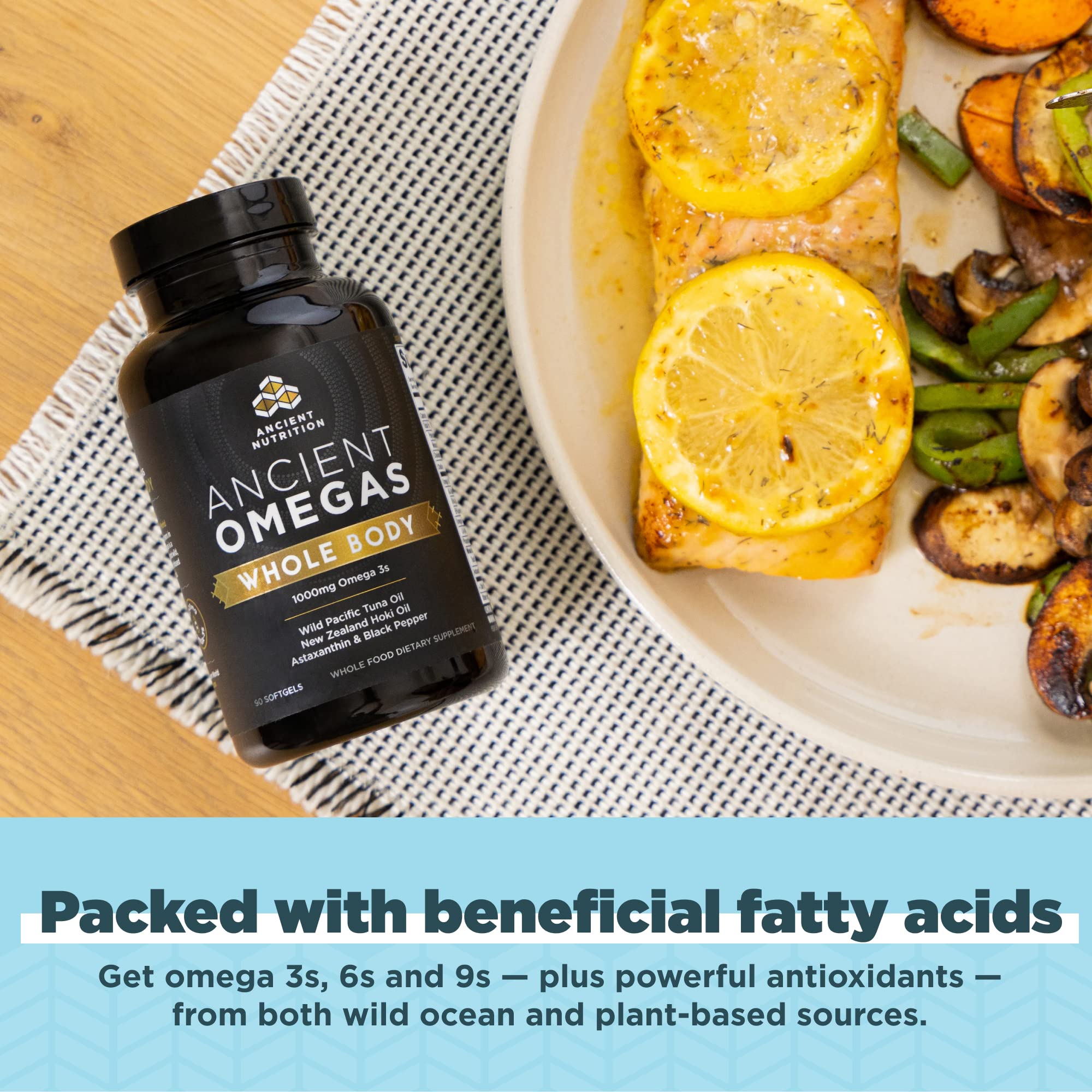 Foto 4 | Suplemento Ancient Nutrition Ancient Omegas 90 Cápsulas - Venta Internacional