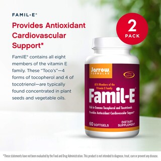 Foto 3 | Suplemento Jarrow Formulas Famil-e 60 Cápsulas Blandas X 2 - Venta Internacional.