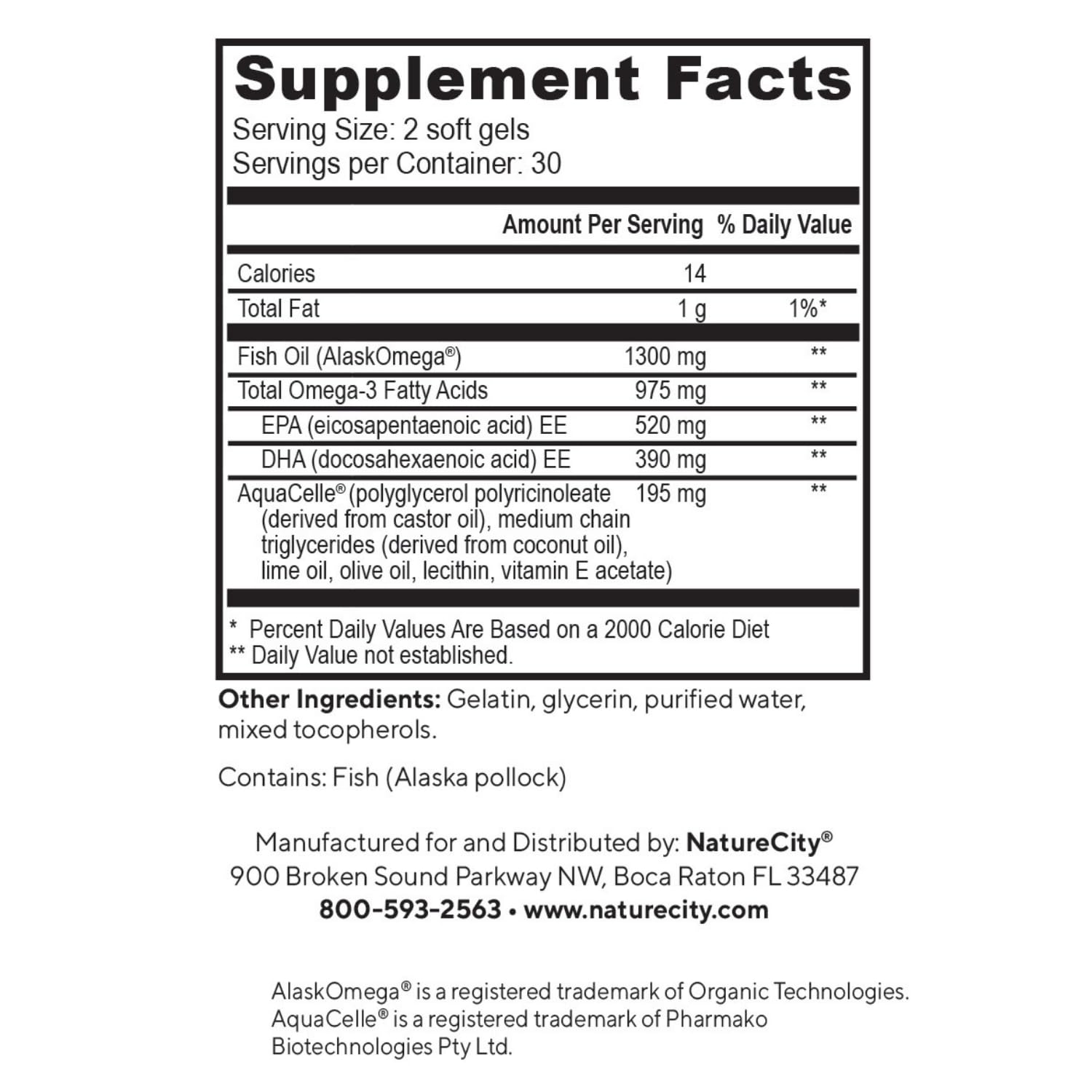 Foto 5 pulgar | Suplemento Aceite de Pescado Naturecity True-omega-3 975 Mg 60 Cápsulas - Venta Internacional