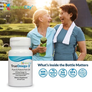 Foto 6 | Suplemento Aceite de Pescado Naturecity True-omega-3 975 Mg 60 Cápsulas - Venta Internacional