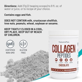 Foto 5 | Suplemento Natures Plus Con Péptidos De Colágeno Chocolate 375 G - Venta Internacional