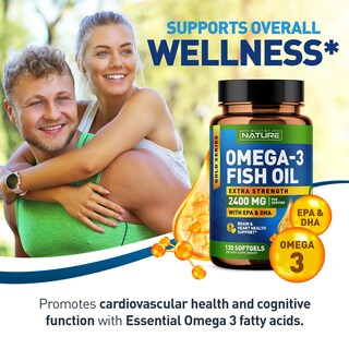Foto 4 | Suplemento De Aceite De Pescado Omega 3 Built By Nature 2400 Mg 120 Cápsulas Blandas - Venta Internacional.