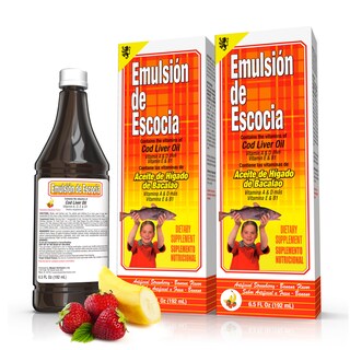 Foto 1 | Emulsión De Aceite De Hígado De Bacalao Emulsión De Escocia Fresa Y Plátano - Venta Internacional